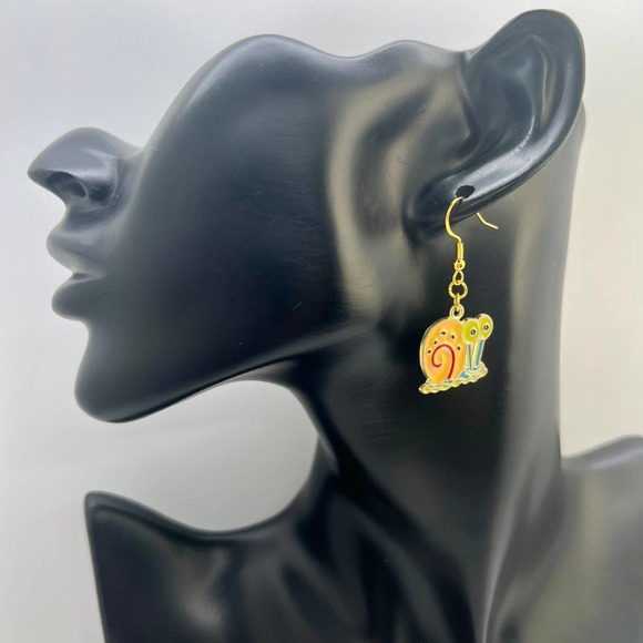 Spongebob Earrings - Gary The Snail Earrings - Nickelodeon Cartoon Earrings - Picture 9 of 10